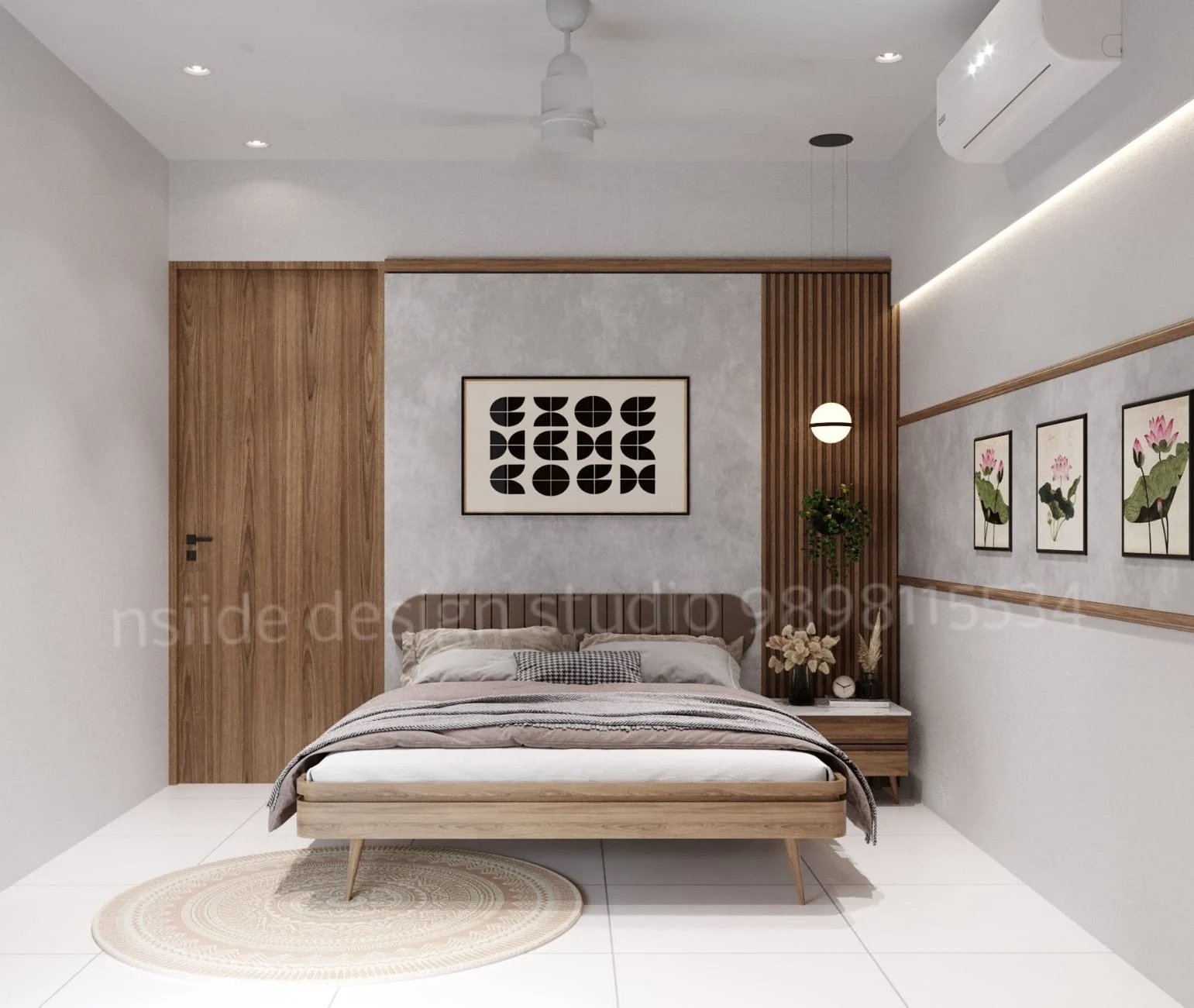 Minimal Wooden Bedroom Interior Design for Modern Homes