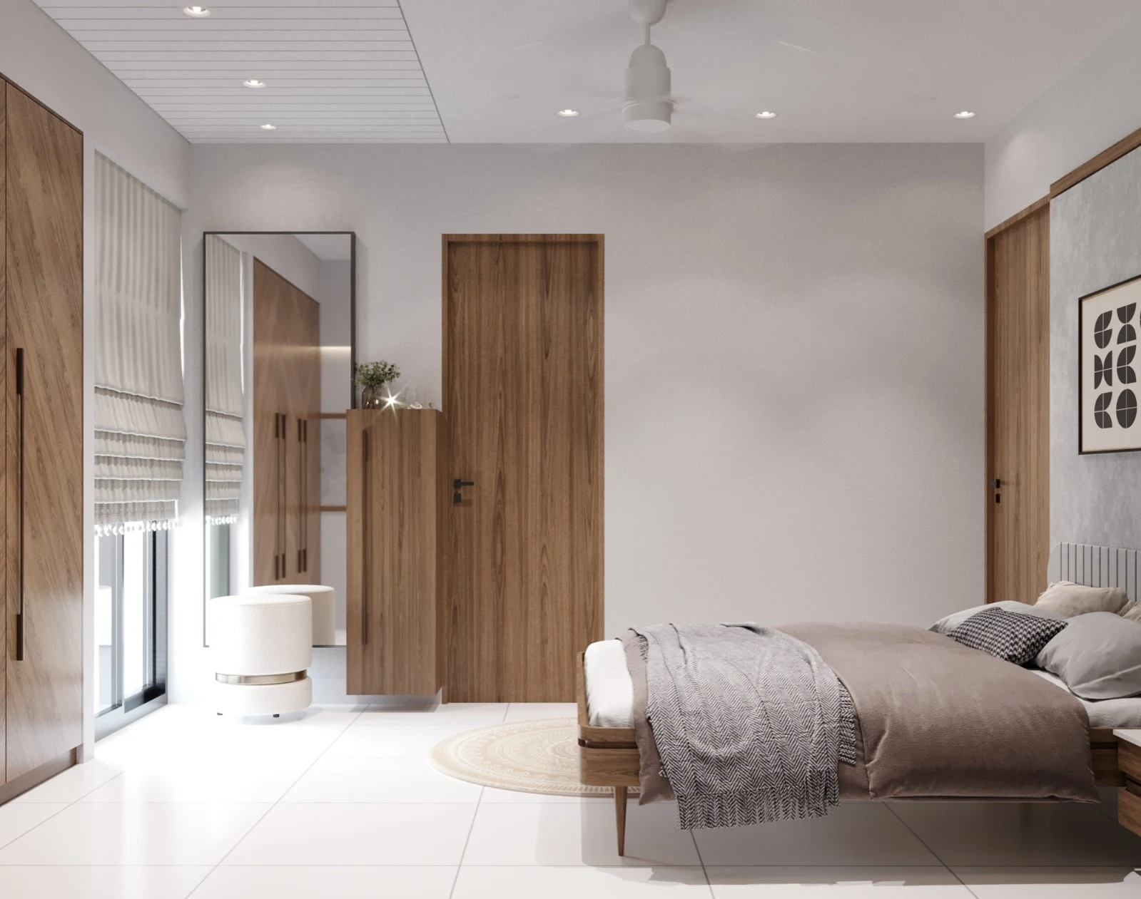 Modern Minimal Bedroom with Natural Lighting