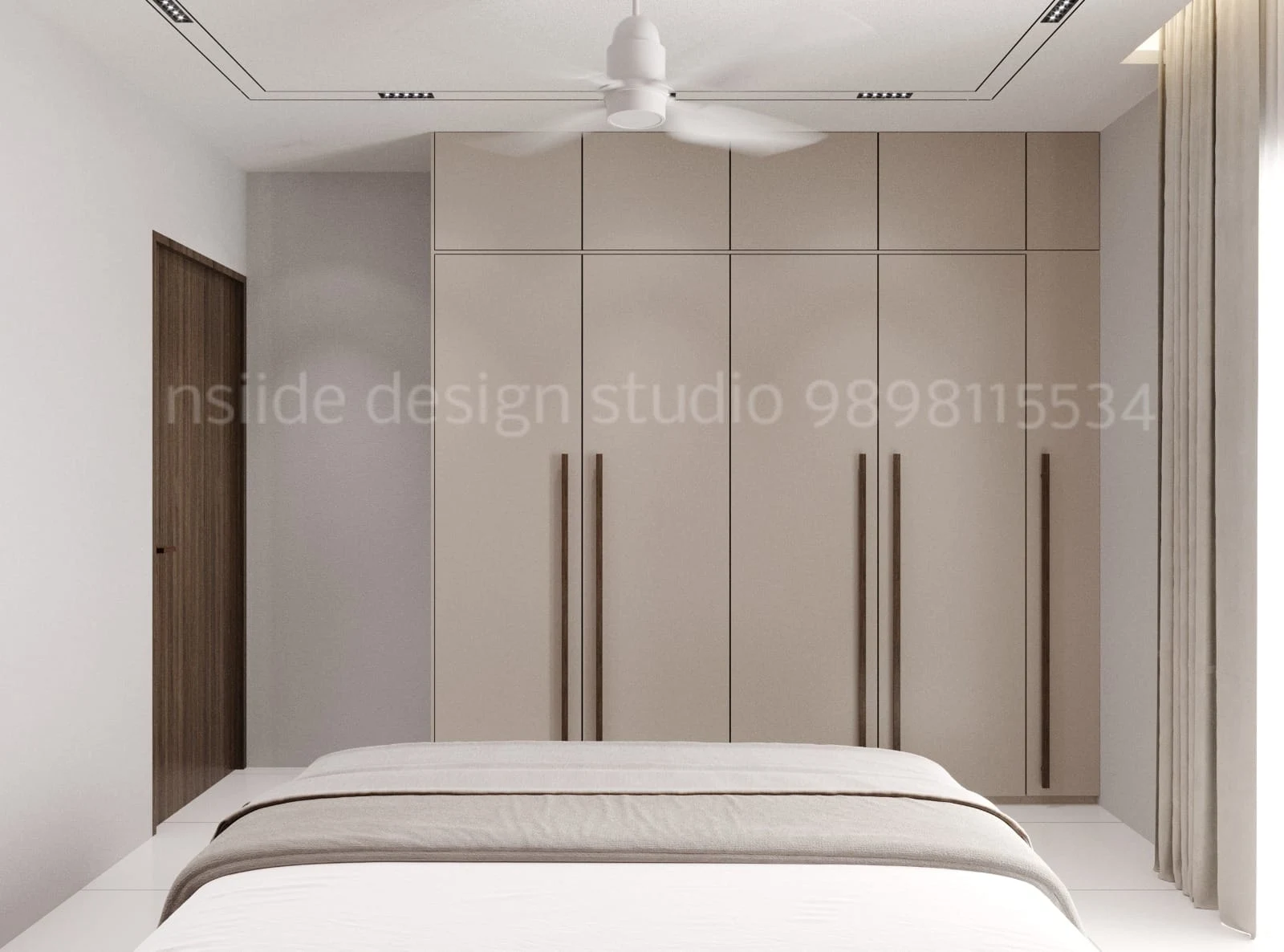 Modern Wardrobe Design for Minimal Bedroom Interior