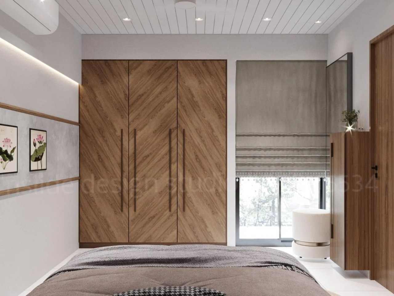 NSIIDE Minimalist Modern Bedroom Turnkey Project in Rajkot