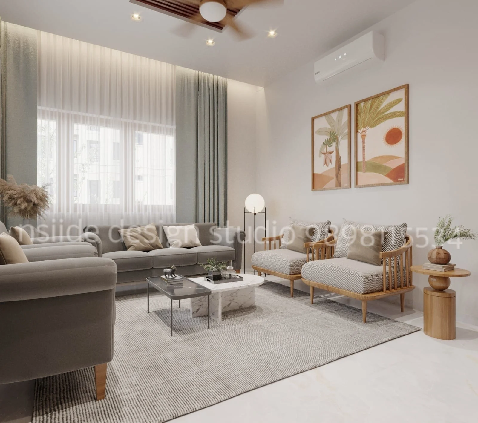 Premium Living Room Seating Design