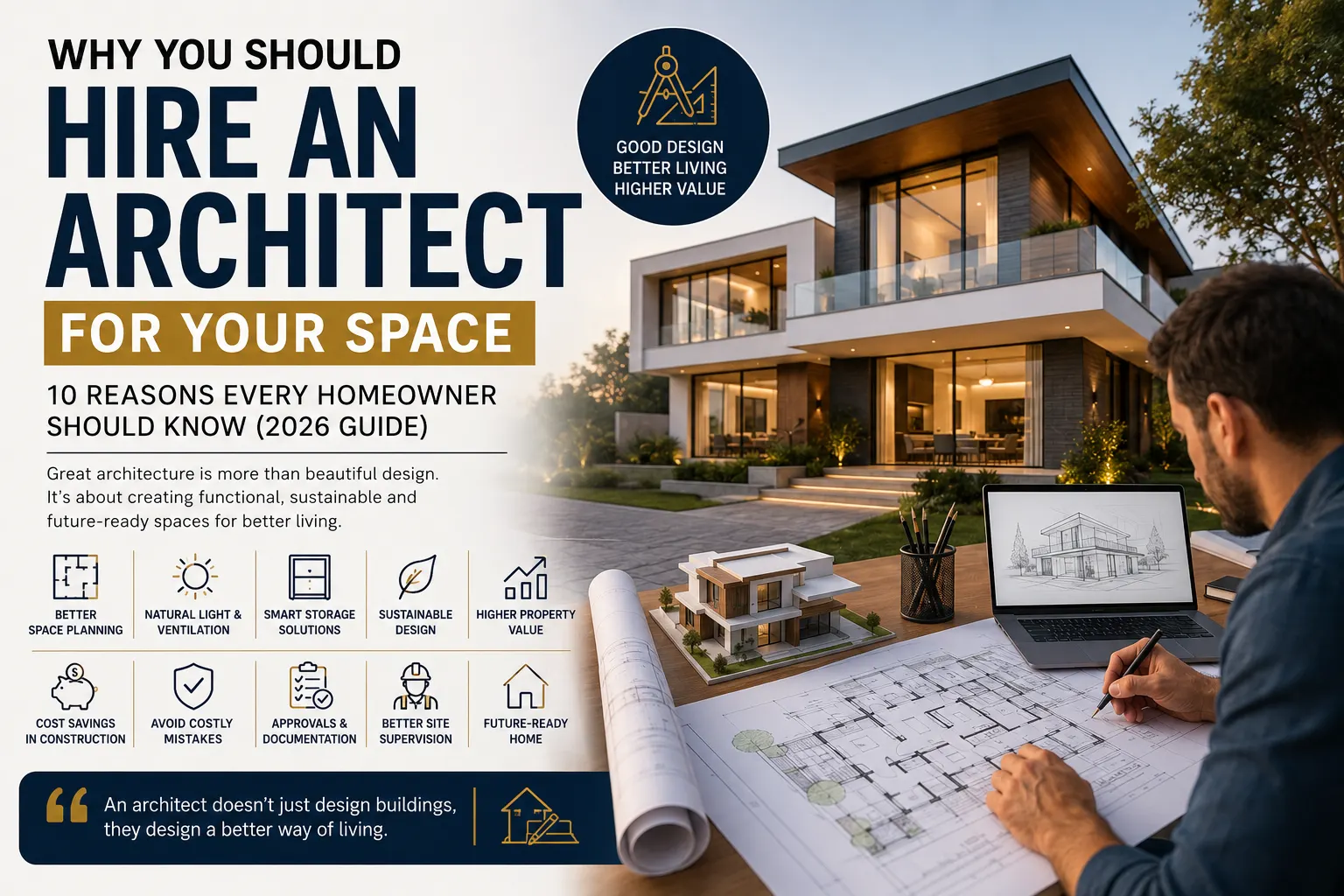 Why Hire an Architect? 10 Reasons Every Homeowner Should Know Why Hire an Architect? 10 Reasons Every Homeowner Should Know