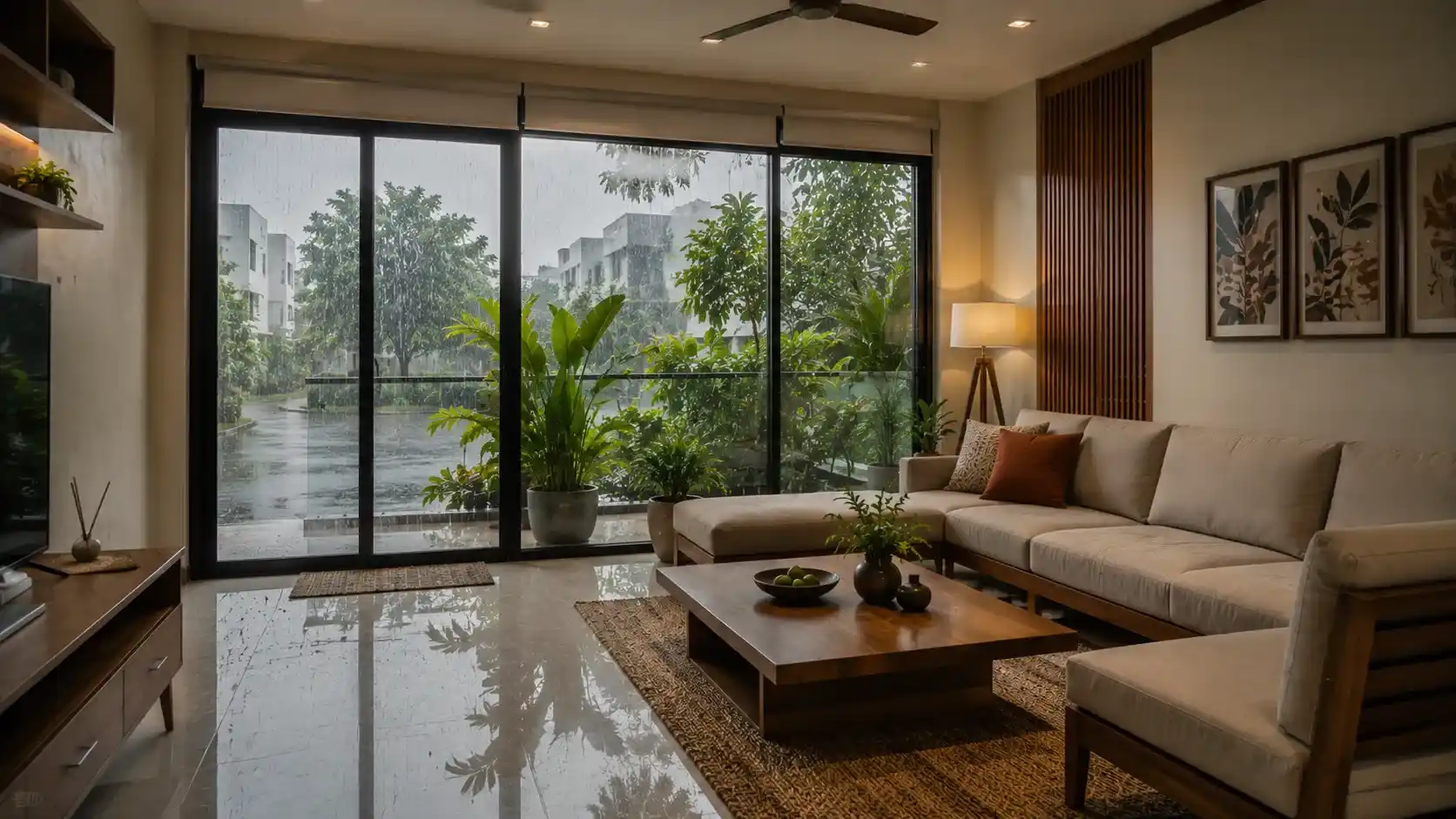 Monsoon-proof home interior design ideas for homes in Rajkot Gujarat